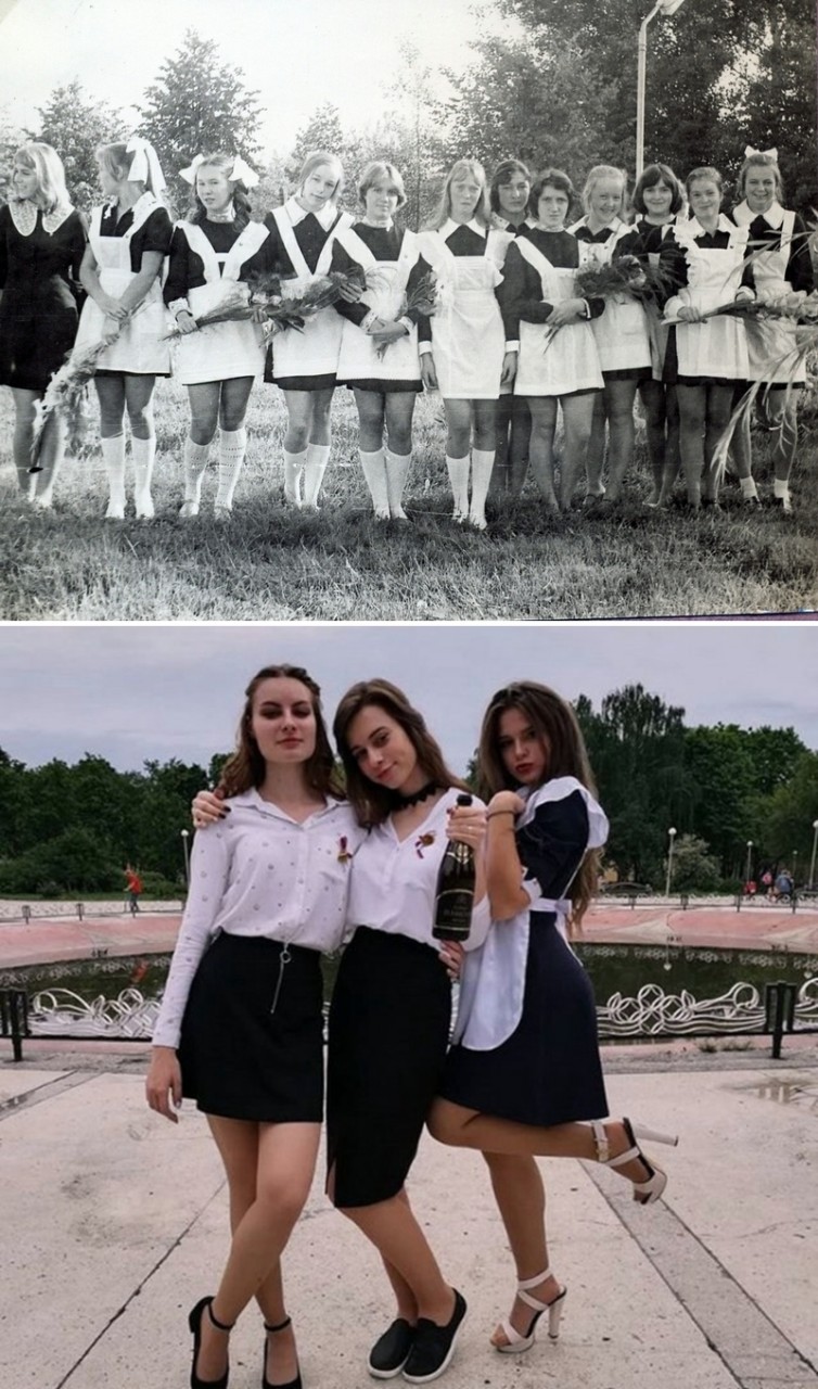 15 фото о том, как изменились платья выпускниц за последние 40 лет... 15 фото о том, как изменились платья выпускниц за последние 40 лет...