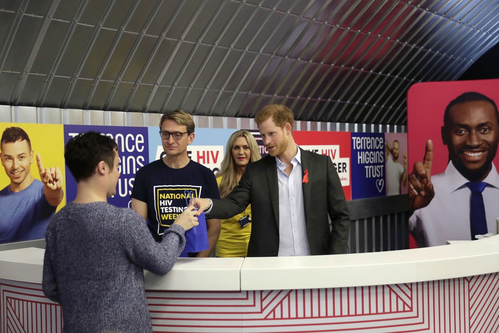 Prince Harry Follows in Princess Diana's Footsteps, Hands Out HIV Self-Testing Kits in London