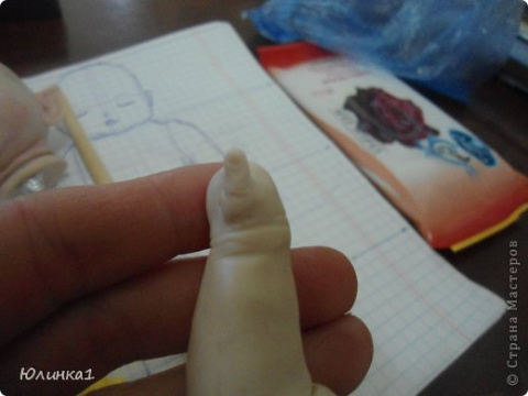 Создание малышей из полимерной глины 2 (продолжение). Ручки и ножки Мастер класс