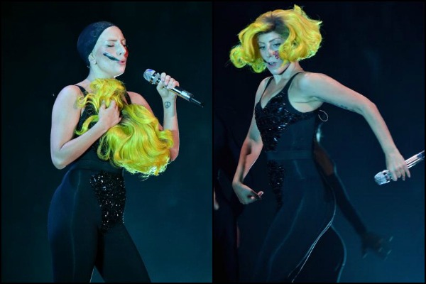 Lady Gaga wearing bodysuit at VMA 2013