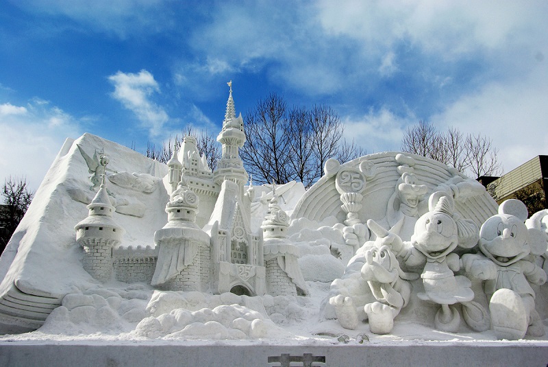 Снежный фестиваль в Саппоро   снег, фестиваль, япония