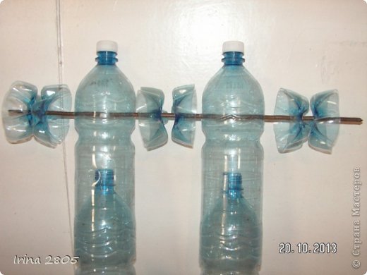 Забор из пластиковых бутылок