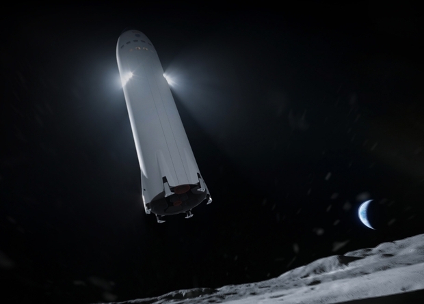 Лунная версия Starship полетит в один конец