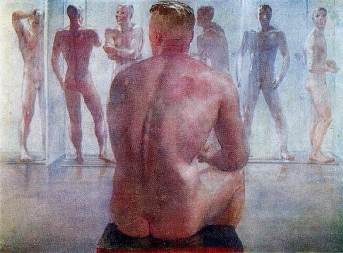 «После боя». (1942г.). Автор:Александр Дейнека. «После боя». (1942г.). Автор:Александр Дейнека.