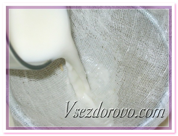 Еще раз процеживаем жидкость