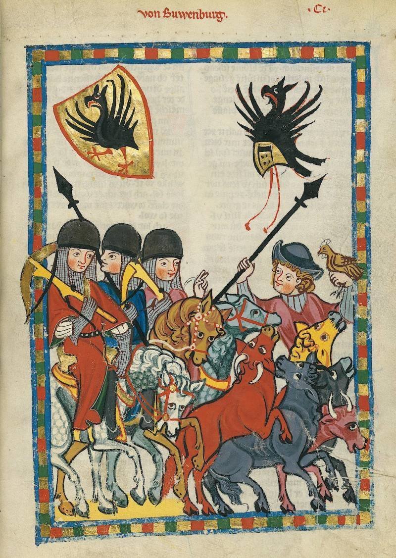 Манесский кодекс – как иллюстративный источник по истории рыцарского снаряжения начала XIV века Манесский кодекс – как иллюстративный источник по истории рыцарского снаряжения начала XIV века