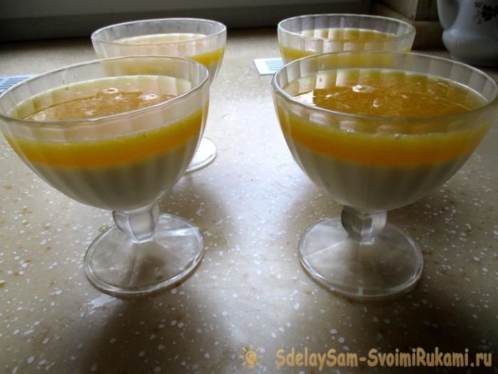Panna cotta с апельсинами Panna cotta с апельсинами