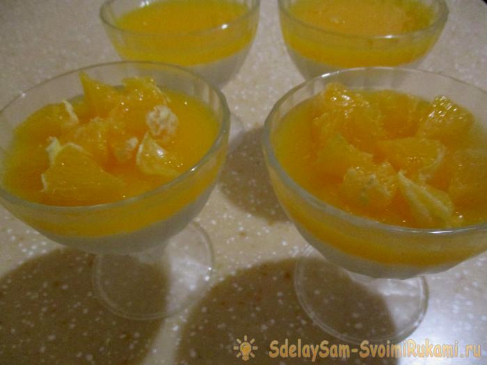 Panna cotta с апельсинами Panna cotta с апельсинами