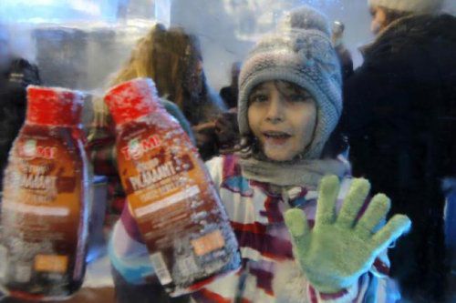 прикол, про жизнь, интересное, прочее, лед, зима, румыния