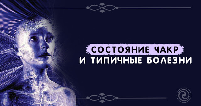 Состояние чакр и типичные болезни