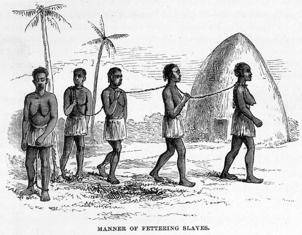 Связанные рабы (Восточная Африка, 1873 год)