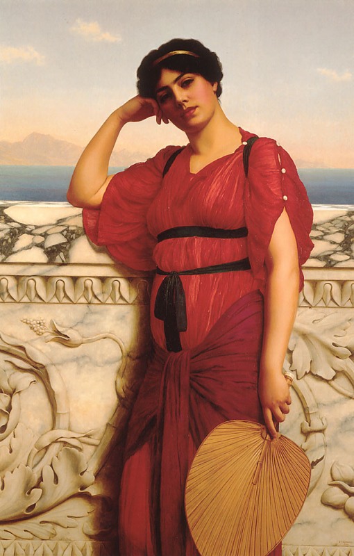   .   / John William Godward. A Classical Lady