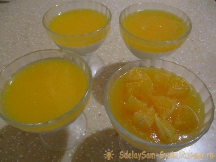 Panna cotta с апельсинами Panna cotta с апельсинами