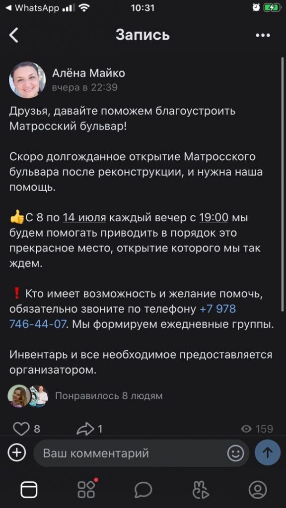 Чалый сэкономил деньги на уборке Матросского бульвара