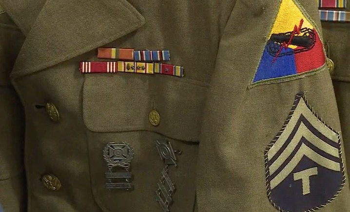 The jacket was found in a Goodwill.