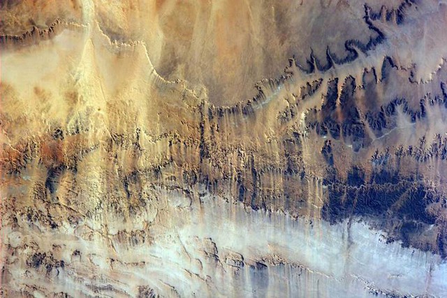 Снимок Северной Африки, который с МКС сделал космонавт Александр Герст.