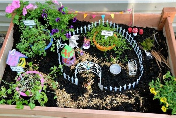 миниатюрный сад  для фей или добрых гномов