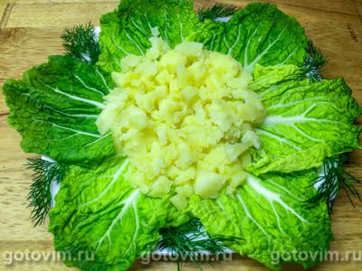 Фотографии рецепта Слоеный салат с курицей, вареной свеклой и гранатом, 01 Салаты из свеклы