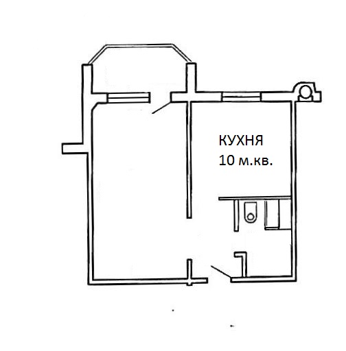 Моя кухня: голубое, дерево, песок в бюджетном варианте 10-метровой комнаты