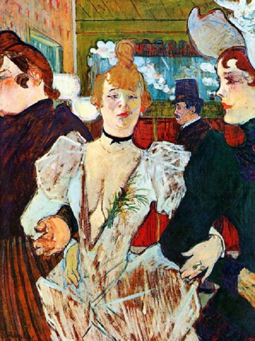 Ла Гулю с двумя подругами в Мулен Руже. (1892). История художника Анри Тулуза-Лотрека, которого близкие считали позором семьи, Ван Гог – другом, а ценители
