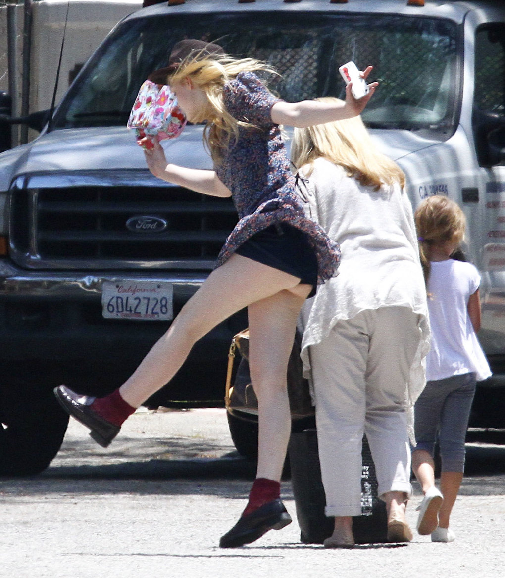 Dakota fanning upskirt