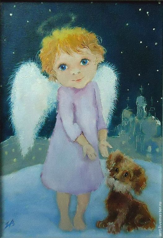 Милые ангелы от художника Ирины Капустиной