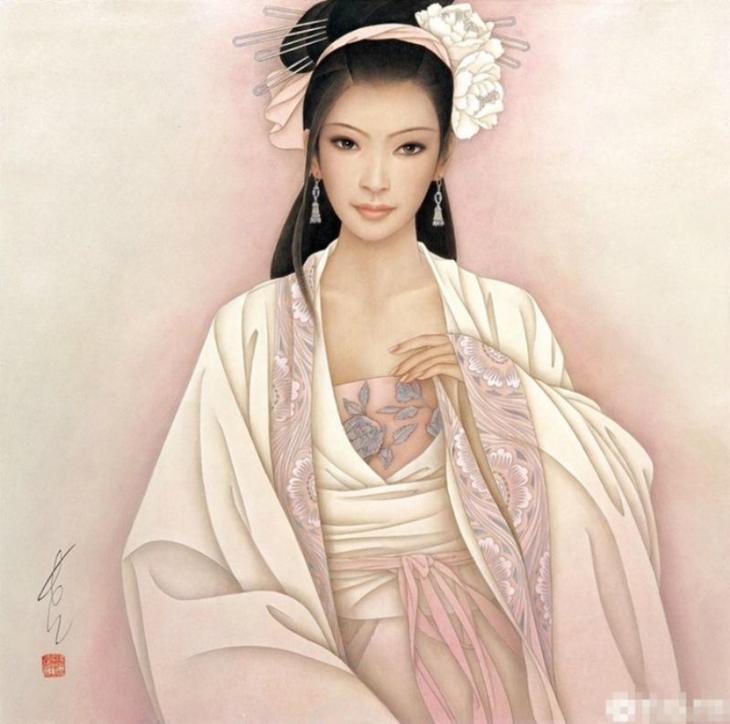 Женские образы. Китайский художник Фэн-Чан