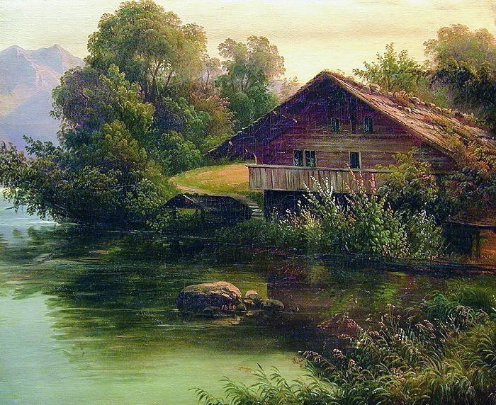 «У воды». (1860 год). Автор: А.И. Мещерский. «У воды». (1860 год). Автор: А.И. Мещерский.