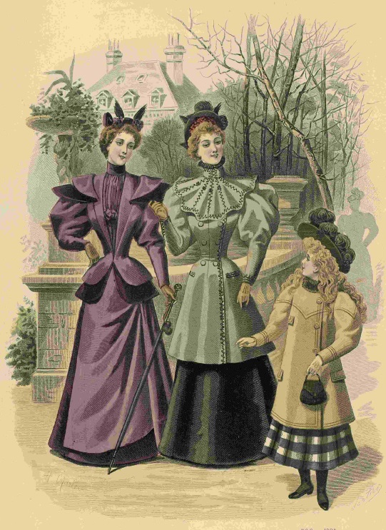 Последний крик моды. Наряды из Парижа. 1885 г. Часть 2-3