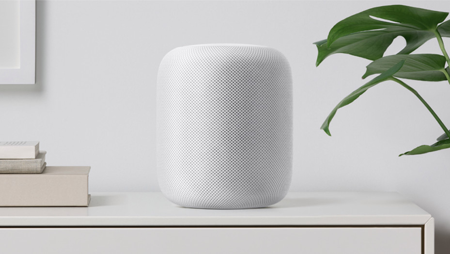 This is a picture of the Apple HomePod