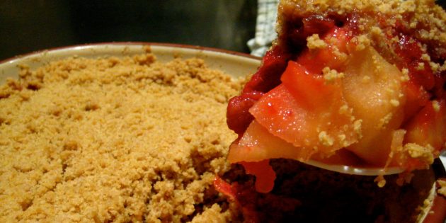 Яблочный крамбл Рецепты с яблоками: Яблочный пирог с крошкой