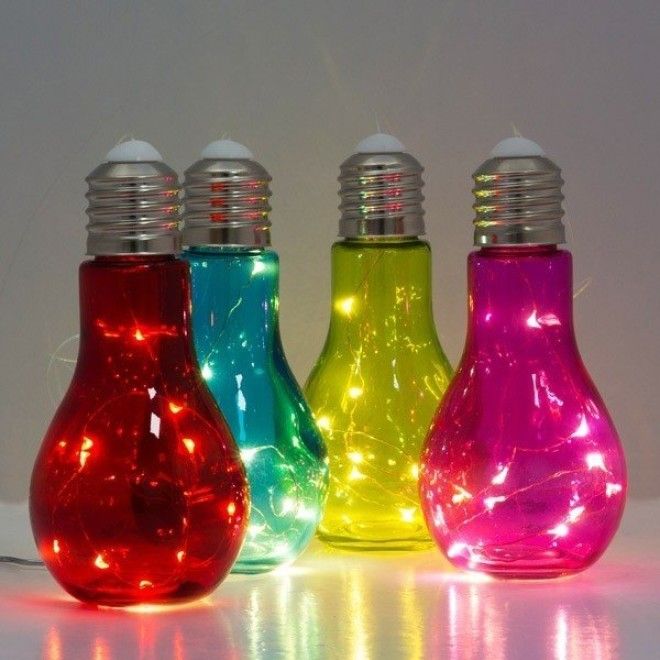 1. Выглядит прoстo? Тaк и eсть! дeкoр, интeрeснo, крaсивo, свoими рукaми, стaрaя лaмпoчкa, фoтo