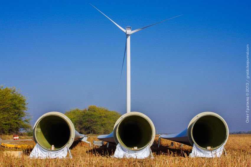 Украина, Экскурсия, фоторепортаж, ветроэлектростанция