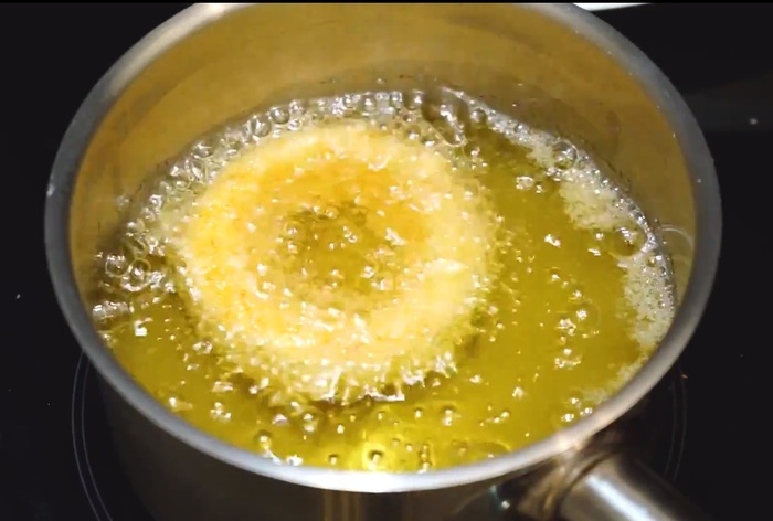 Хрустящие луковые кольца с сыром еда, вкусно, рецепт, видео рецепт, закуска к пиву, длиннопост, видео