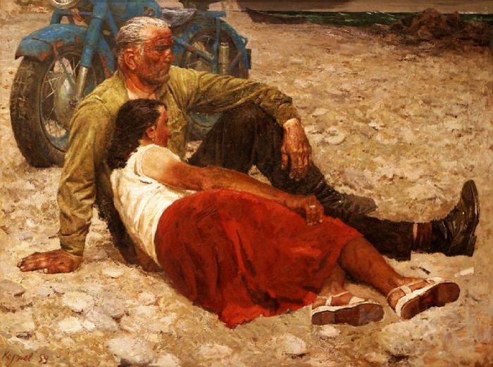 Влюбленные. Автор: Гелий Коржев. Влюбленные. Автор: Гелий Коржев.