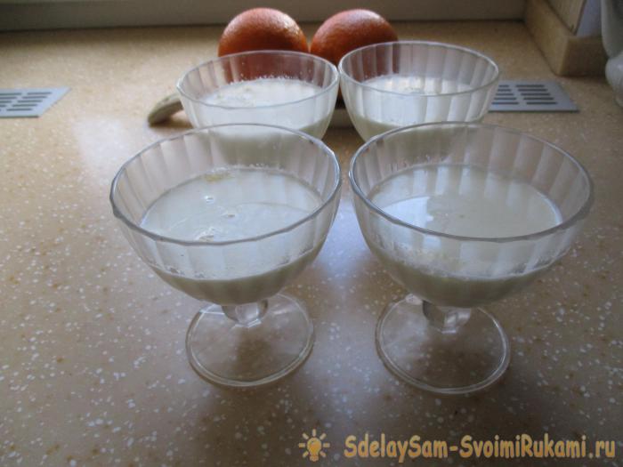 Panna cotta с апельсинами Panna cotta с апельсинами