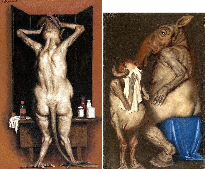 Старая кокетка. (1985 год). / Тюрлики. Автор: Гелий Коржев. Старая кокетка. (1985 год). / Тюрлики. Автор: Гелий Коржев.