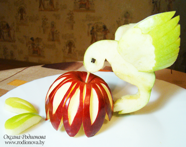 Мастер-класс по карвингу: колибри из яблока: Мастер-Классы в журнале Ярмарки Мастеров