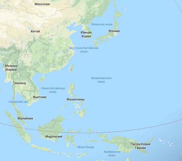 Самые большие моря в мире