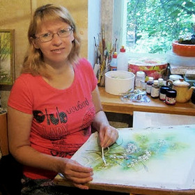 Живые картины от Анжелы Юклянчук: она не вышивает, а рисует лентами, едва касаясь полотна! Живые картины от Анжелы Юклянчук: она не вышивает, а рисует лентами, едва касаясь полотна!