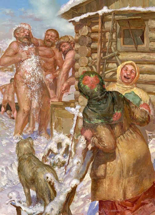 «После парной». Автор: В.Чумаков. «После парной». Автор: В.Чумаков.
