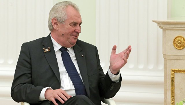 Президент Чешской Республики Милош Земан. Архивное фото Президент Чешской Республики Милош Земан. Архивное фото