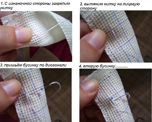 Вышивка по канве бисером (мастер-класс)