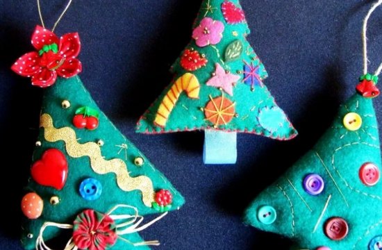Украшения на новогоднюю елку своими руками