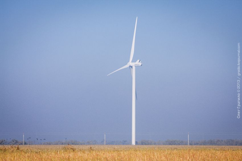 Украина, Экскурсия, фоторепортаж, ветроэлектростанция