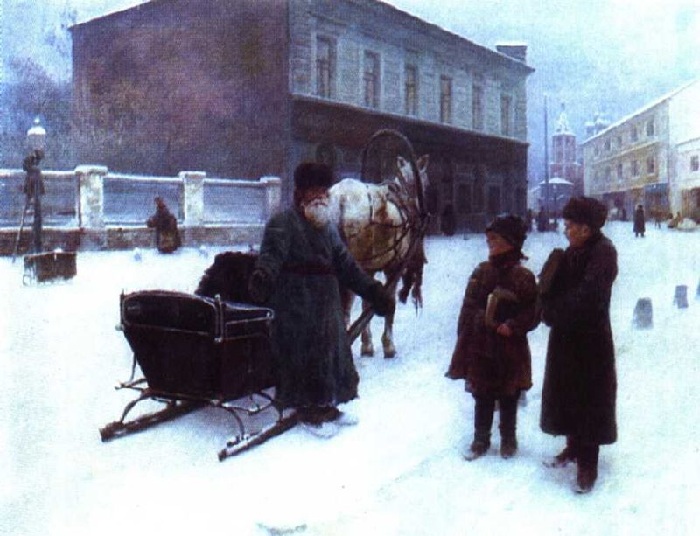 «Шутка» (1892 год). Автор: Николай Касаткин.