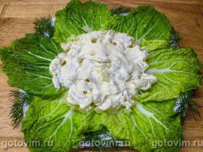 Фотографии рецепта Слоеный салат с курицей, вареной свеклой и гранатом, 02 Салаты из свеклы
