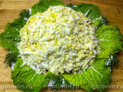 Фотографии рецепта Слоеный салат с курицей, вареной свеклой и гранатом, 06 Салаты из свеклы