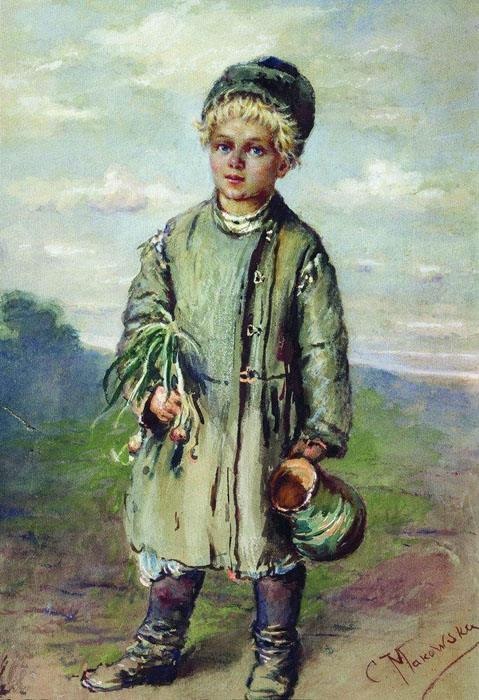 Крестьянский мальчик. Автор: Константин Маковский. Крестьянский мальчик. Автор: Константин Маковский.
