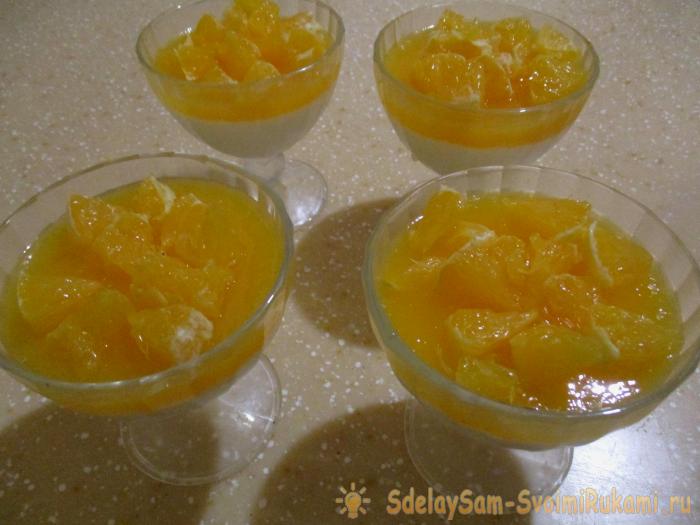 Panna cotta с апельсинами Panna cotta с апельсинами